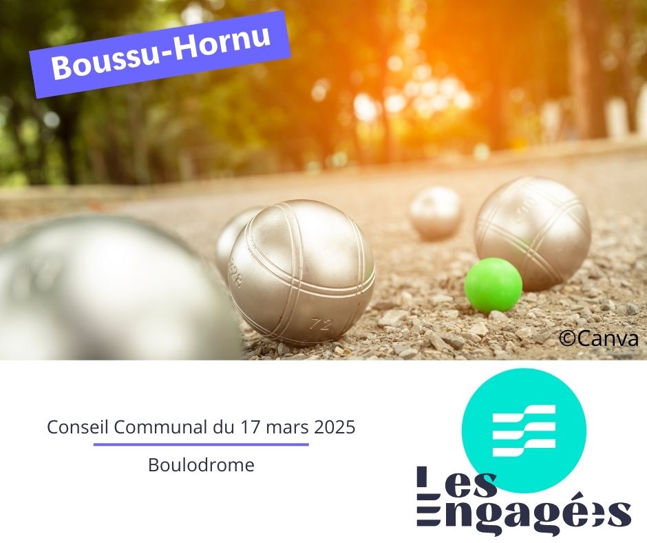 Point boulodrome - Conseil communal du 17 mars 2025